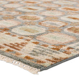 Featuring Hazan Titale Hand-Knotted Rug by Jaipur Living at Amethyst Home. The Turkish-Killum-inspired Hazan Titale is intricately handknotted by artisans in India. Crafted with 15 knots per square inch, these durable area rugs thrive in both high and low traffic areas of the home. The Titale design showcases traditional-style miniature medallions in or. Amethyst Home provides interior design, new home construction design consulting, vintage area rugs, and lighting in the Winter Garden metro area.