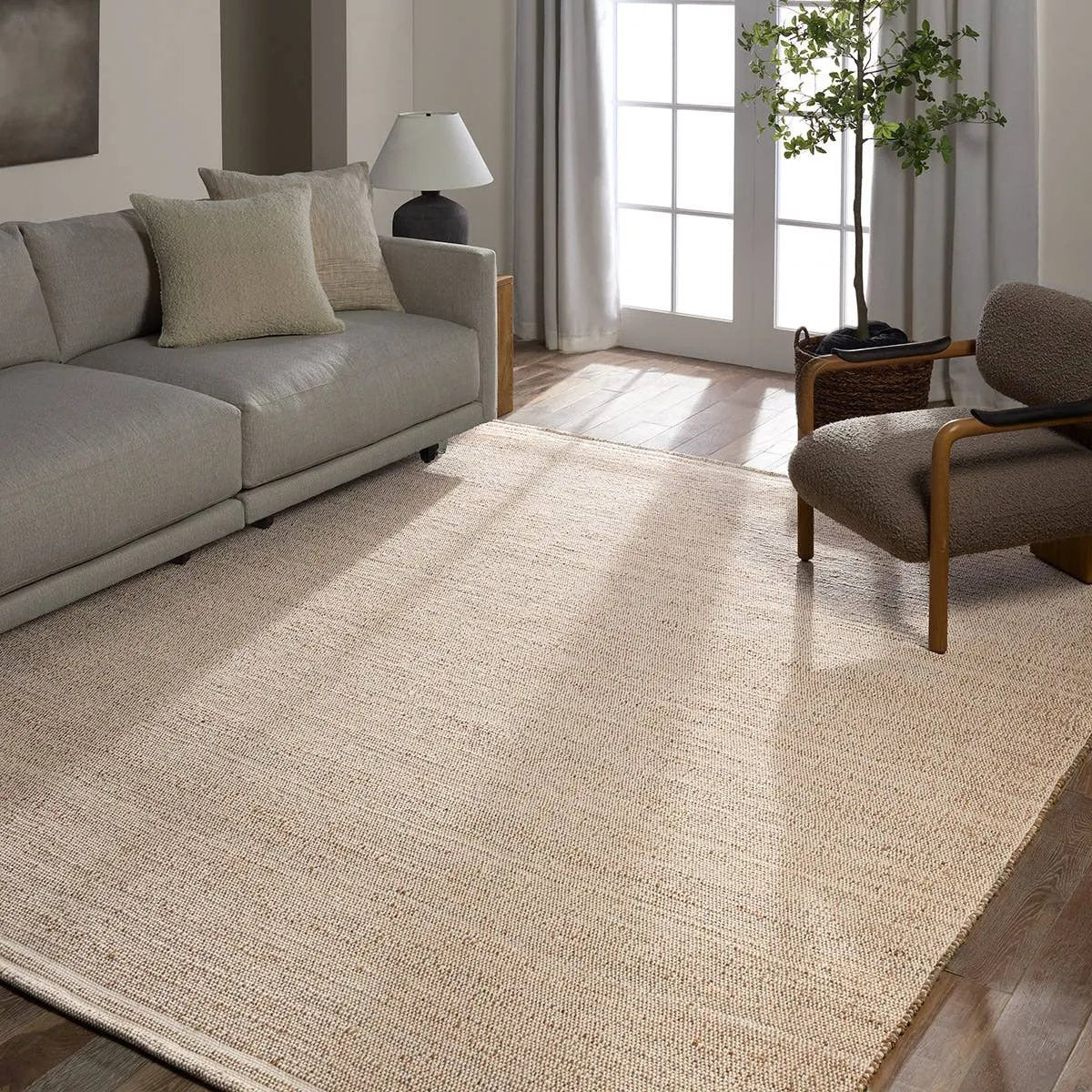 Featuring Ketra Solous Rug by Jaipur Living at Amethyst Home. This natural fiber blend gives way to an organic look and feel to a space.  Hand loomed by artisans in India, the Ketra Solous demonstrates woven and braided techniques from the sustainable sources of jute and cotton that give way to incredibly rich texture.Handwoven70% Jute 30% CottonKET02 Ketr. Amethyst Home provides interior design, new home construction design consulting, vintage area rugs, and lighting in the Des Moines metro area.