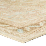 Featuring Magnus Rug by Jaipur Living at Amethyst Home. The Magnus design features a traditional pattern of small medallions set against a warm tan and beige backdrop, highlighted by subtle blue accents. Its vintage, distressed finish adds character and charm, making it feel like a treasured heirloom from the very first step.Hand Tufted100% PET YarnCSN02 Ca. Amethyst Home provides interior design, new home construction design consulting, vintage area rugs, and lighting in the Charlotte metro area.
