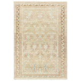 Featuring Magnus Rug by Jaipur Living at Amethyst Home. The Magnus design features a traditional pattern of small medallions set against a warm tan and beige backdrop, highlighted by subtle blue accents. Its vintage, distressed finish adds character and charm, making it feel like a treasured heirloom from the very first step.Hand Tufted100% PET YarnCSN. Amethyst Home provides interior design, new home construction design consulting, vintage area rugs, and lighting in the Salt Lake City metro area.