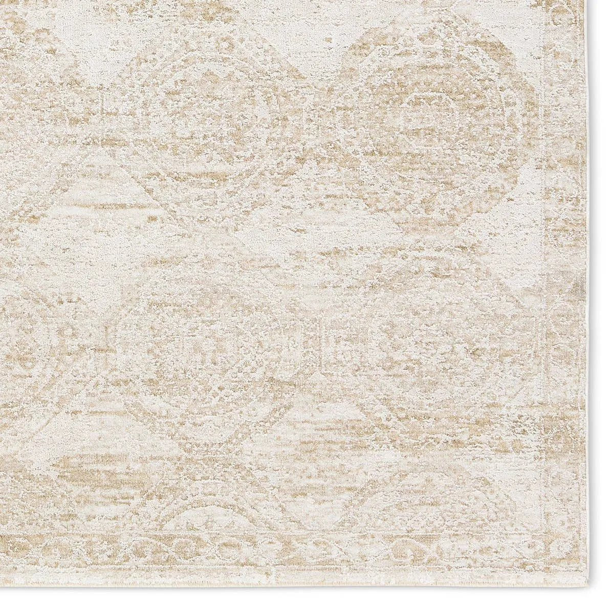 Featuring Nara Rug by Jaipur Living at Amethyst Home. Elegant and classic, the Nara design presents a largely sought-after Oushak-inspired pattern in a durable, powerloomed construction. The beautiful white and tan oriental pattern effortlessly elevates any medium-traffic indoor setting. Space-dyed polyester introduces subtle, intriguing color variation, w. Amethyst Home provides interior design, new home construction design consulting, vintage area rugs, and lighting in the Washington metro area.