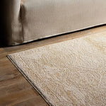 Featuring Nara Rug by Jaipur Living at Amethyst Home. Elegant and classic, the Nara design presents a largely sought-after Oushak-inspired pattern in a durable, powerloomed construction. The beautiful white and tan oriental pattern effortlessly elevates any medium-traffic indoor setting. Space-dyed polyester introduces subtle, intriguing color variation. Amethyst Home provides interior design, new home construction design consulting, vintage area rugs, and lighting in the Winter Garden metro area.