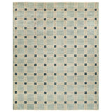 Featuring Quinlan Hand-Knotted Rug by Jaipur Living at Amethyst Home. The Quinlan design reinvents timeless geometric patterns, fusing classic charm with a modern edge. Soft beige tones, punctuated by a blue accent, elevate any mid-century modern space. Handcrafted from naturally stain-resistant wool, this rug handles medium-traffic areas, kids, and pe. Amethyst Home provides interior design, new home construction design consulting, vintage area rugs, and lighting in the Salt Lake City metro area.