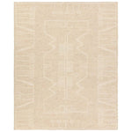 Featuring Repose  Essien Hand-Knotted Rug by Jaipur Living at Amethyst Home. The inviting and traditionally inspired Repose Essien marries stunning artisan quality and the beauty of natural, undyed wool. The Sherpa-like, hand-knotted construction of the Essien rug boasts a plush texture underfoot and is perfect for adding warmth and coziness to a space. . Amethyst Home provides interior design, new home construction design consulting, vintage area rugs, and lighting in the Laguna Beach metro area.