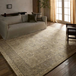 Featuring Rhan Hand-Knotted Rug by Jaipur Living at Amethyst Home. Where durability, style, and comfort come together, the Rhan rug's intricate design and sandy tones seamlessly settle into any space. This artisan-made rug is hand knotted, hand-carded, and handspun in India. It's soft to the touch and doesn't stain easily, so you can live more and worry less.Ha. Amethyst Home provides interior design, new home construction design consulting, vintage area rugs, and lighting in the Omaha metro area.