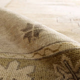 Featuring Sprig Hand-Knotted Rug by Jaipur Living at Amethyst Home. The Salinas Sprig is punctuated by vibrant hues and intricate details, bringing a bold, transitional look to any home. The hand-knotted Sprig rug expresses classic style with an intricate center medallion and surrounding border. Subtle tones of yellow and gold lend warmth and versatilit. Amethyst Home provides interior design, new home construction design consulting, vintage area rugs, and lighting in the Newport Beach metro area.