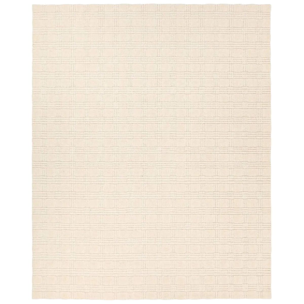 Featuring Tokaree Rowena Rug by Jaipur Living at Amethyst Home. Reminiscent of a basketweave, The Tokaree Rowena demonstrates sophistication and simplicity in a tonal taupe checker pattern.  Handwoven of 100% wool, varied pile height creates a unique texture and luxurious depth while maintaining durability and quality that are synonymous with our artisans . Amethyst Home provides interior design, new home construction design consulting, vintage area rugs, and lighting in the Alpharetta metro area.