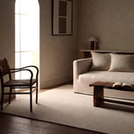 Featuring Tulsi Rug by Jaipur Living at Amethyst Home. The handtufted Labyrinth Collection features abstract designs crafted from plush wool with a cut-and-looped pile, creating a rich, tactile texture. The Tulsi design showcases a bold, geometric pattern with modern Brutalist influence in varying shades of gray and taupe, adding depth and sophistication with. Amethyst Home provides interior design, new home construction design consulting, vintage area rugs, and lighting in the Houston metro area.