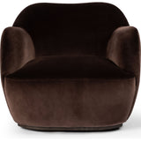 Julius Surrey Cocoa Swivel Chair  Four Hands
