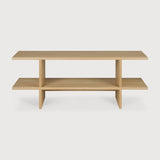 Featuring Kabuki Oak Side Table by Ethnicraft at Amethyst Home. Find balance and symmetry in the Kabuki side table, available in solid oak. Designed by the multitalented commercial artist Reynaldo Zapp, this item brings a sense of peace to the living space. Pair the Kabuki with the Mellow modular sofa, or as a stand-alone side table — versatility, understated style and functional. Amethyst Home provides interior design, new construction, custom furniture, and area rugs in the Scottsdale metro area