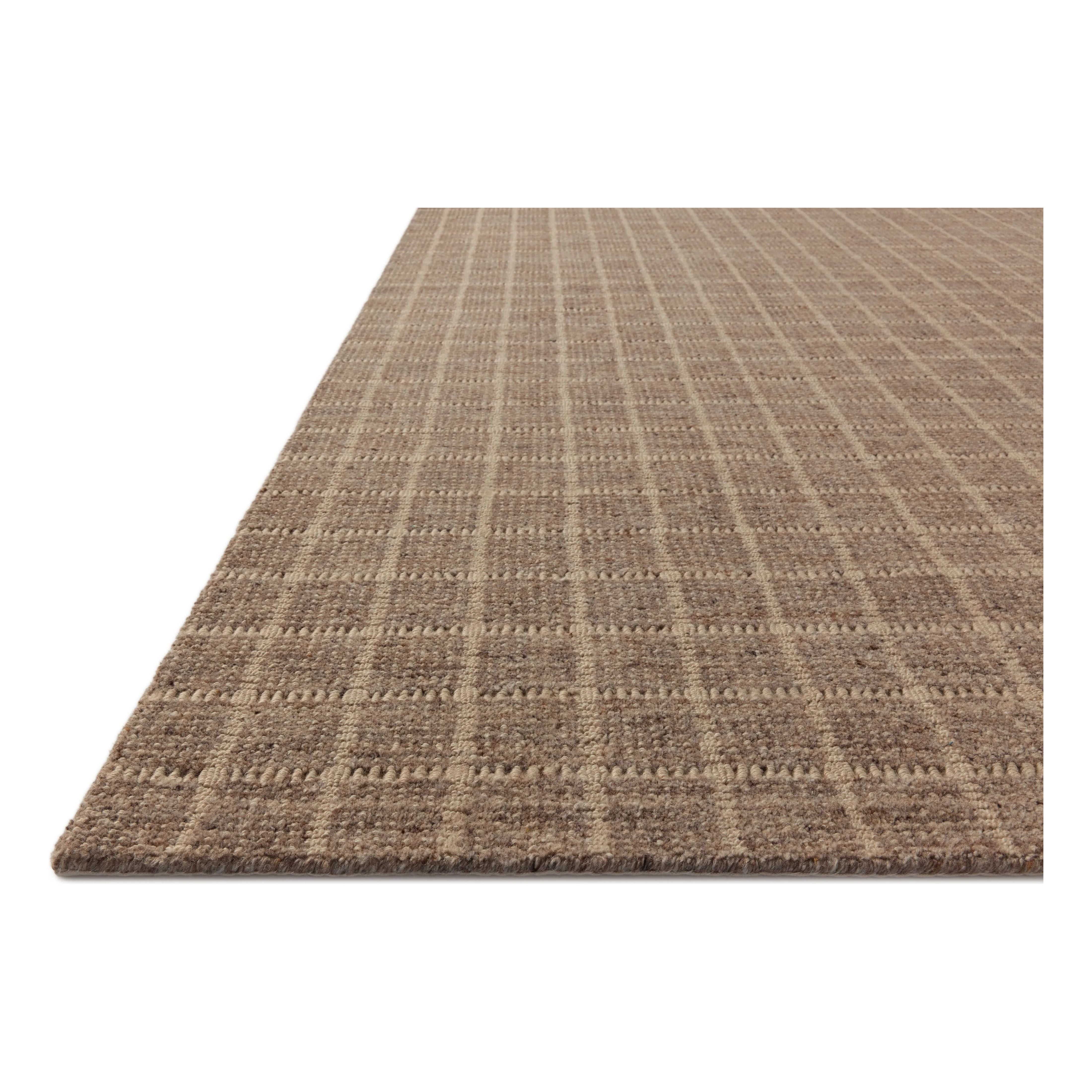 Featuring Amber Lewis x Loloi Cedar Bark / Natural Rug by Loloi at Amethyst Home. The Cedar Collection by Amber Lewis x Loloi is a hand-loomed area rug with a clean gridded design in contrasting ivory. The rugs blended wool and cotton pile is substantial and soft, with flecked tones that add depth to the neutral palette. This collection is hand-loomed of w. Amethyst Home provides interior design, new home construction design consulting, vintage area rugs, and lighting in the Scottsdale metro area.