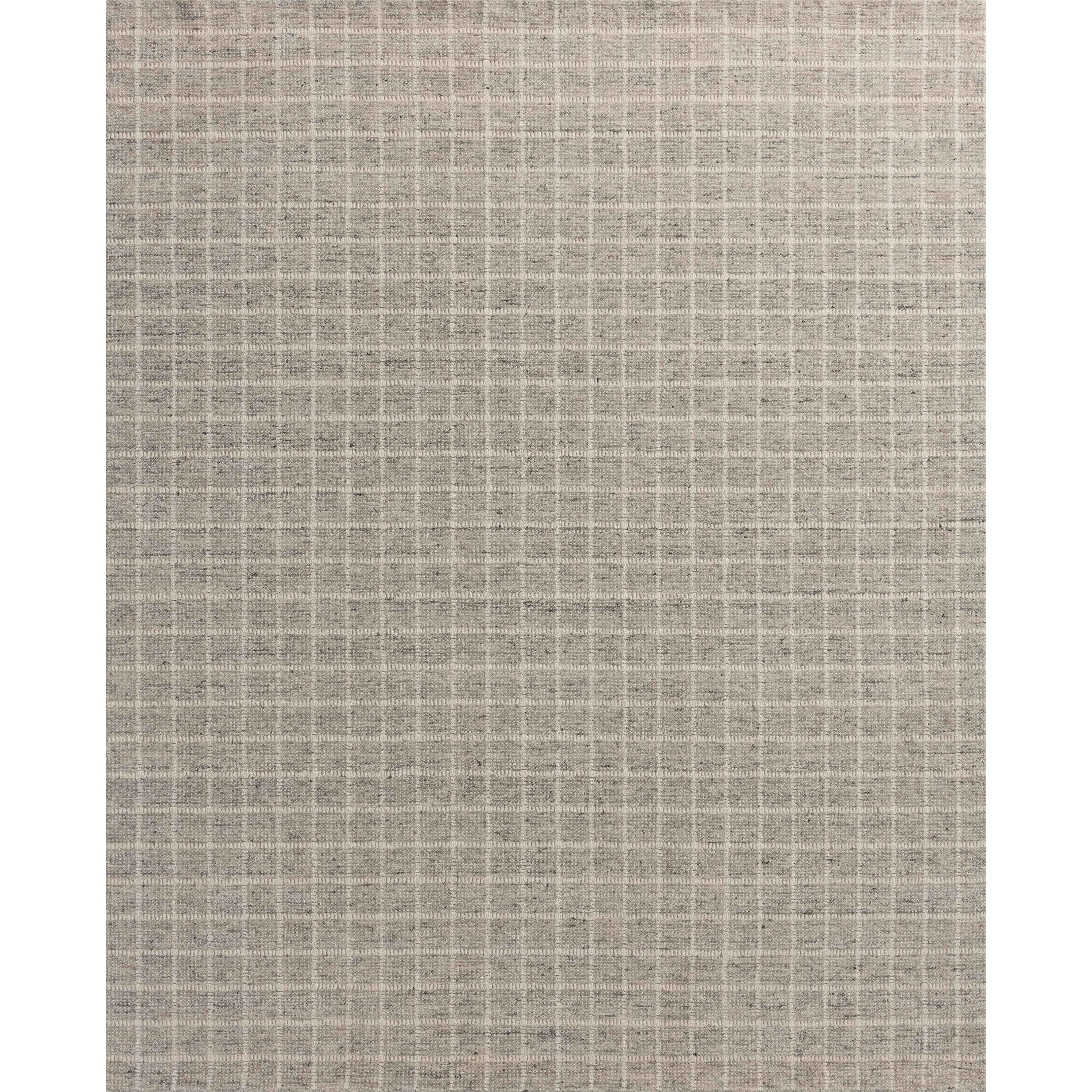 Featuring Amber Lewis x Loloi Cedar Grey / Ivory Rug by Loloi at Amethyst Home. The Cedar Collection by Amber Lewis x Loloi is a hand-loomed area rug with a clean gridded design in contrasting ivory. The rugs blended wool and cotton pile is substantial and soft, with flecked tones that add depth to the neutral palette. This collection is hand-loomed of w. Amethyst Home provides interior design, new home construction design consulting, vintage area rugs, and lighting in the Laguna Beach metro area.