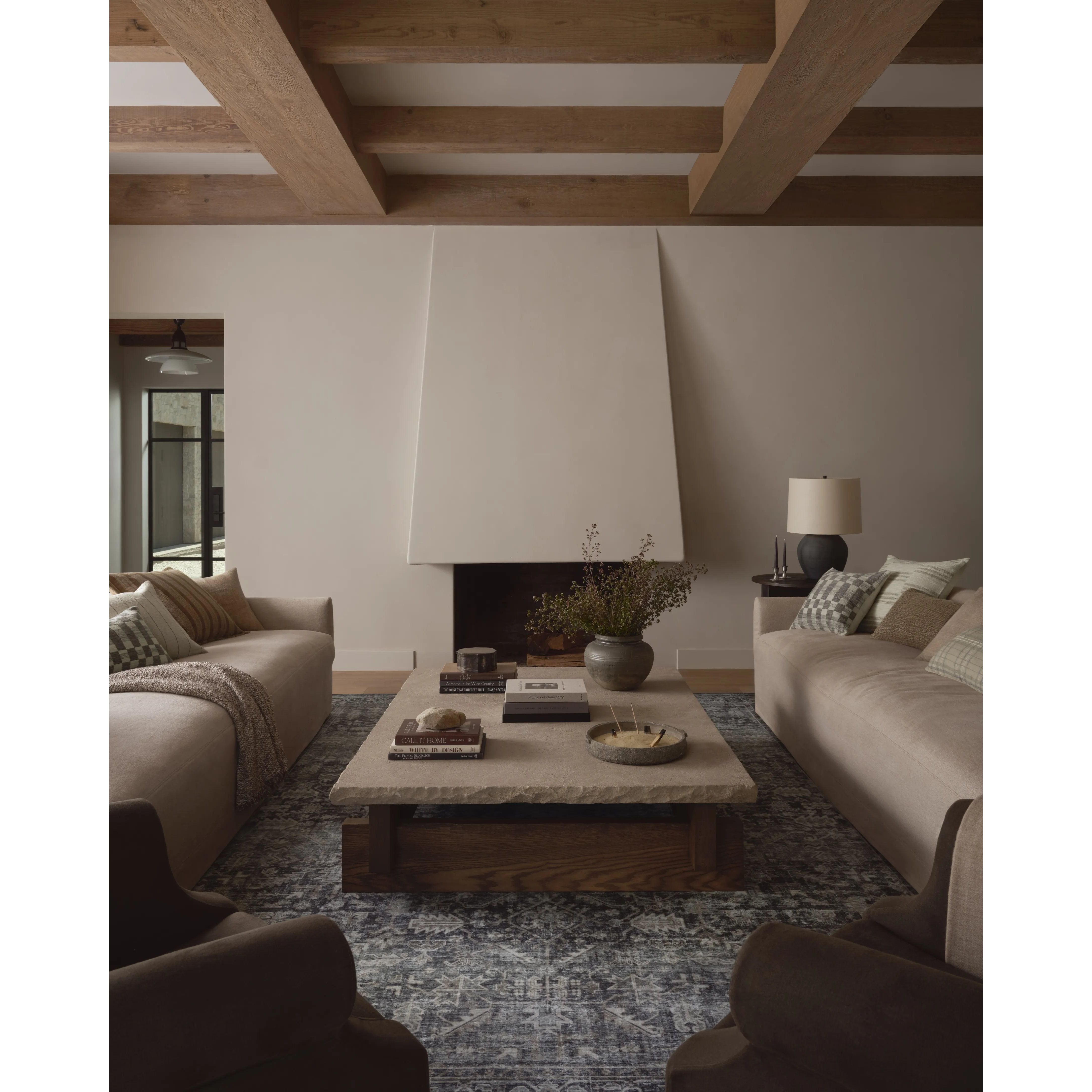 Featuring Amber Lewis x Loloi Josie Ocean / Natural Rug by Loloi at Amethyst Home. The Josie Collection is a machine-washable area rug with an exceptional design by Amber Lewis x Loloi. The rugs beautiful, vintage-inspired motifs in rich, earthy tones raise the standard for washable rugs. This collection is power-loomed of polyester in China and OEKO-TEX c. Amethyst Home provides interior design, new home construction design consulting, vintage area rugs, and lighting in the Alpharetta metro area.