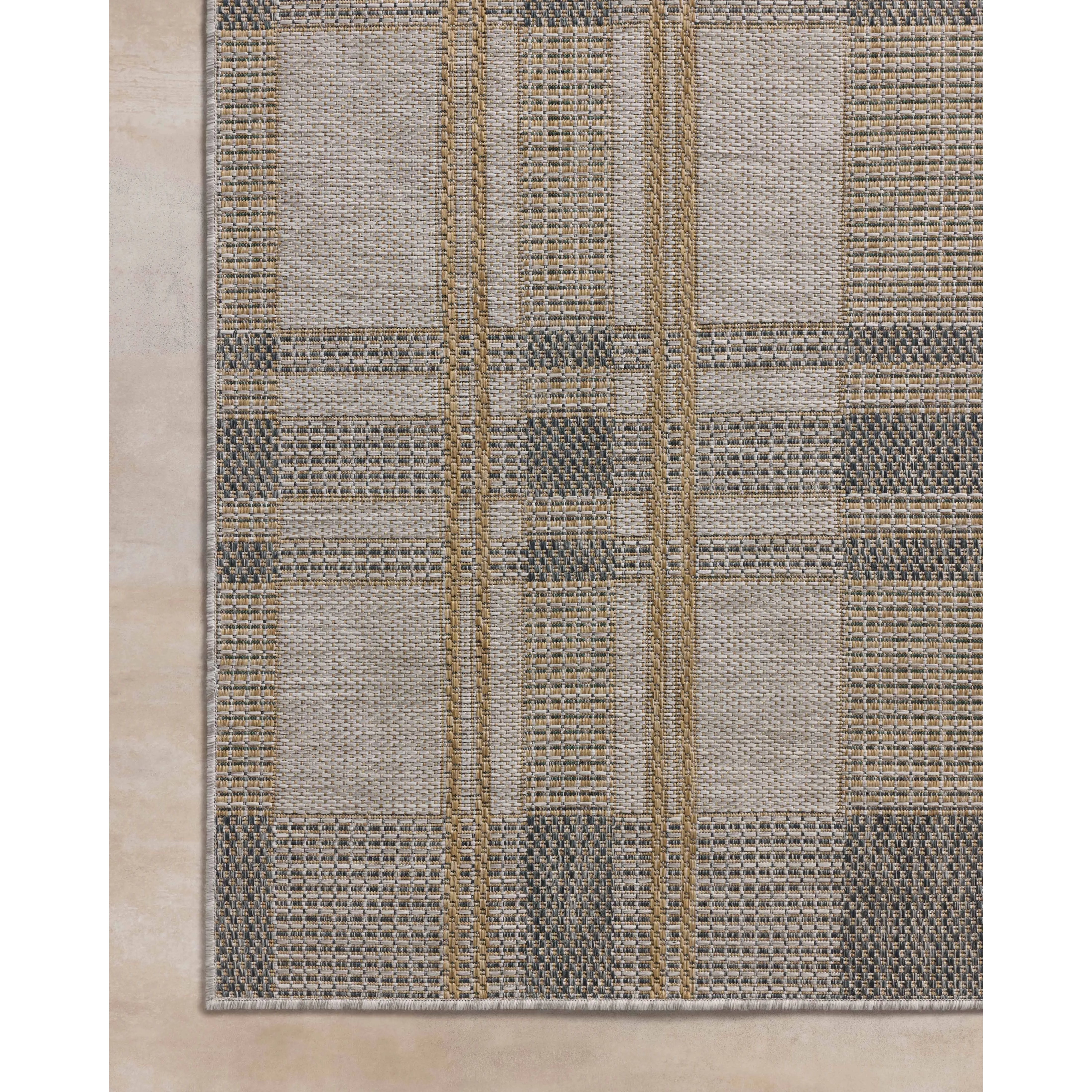 Featuring Birch Bone / Gold Rug by Loloi at Amethyst Home. The Birch Collection is a cool-toned area rug with an understated linear design that adds casual structure to contemporary home decor. The rug is power-loomed of durable polyester, an easy-to-clean, no-shed construction for the busiest rooms of the home. The Birch Collection is made in Turkey and OEKO-T. Amethyst Home provides interior design, new home construction design consulting, vintage area rugs, and lighting in the Omaha metro area.