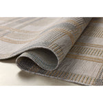 Featuring Birch Bone / Gold Rug by Loloi at Amethyst Home. The Birch Collection is a cool-toned area rug with an understated linear design that adds casual structure to contemporary home decor. The rug is power-loomed of durable polyester, an easy-to-clean, no-shed construction for the busiest rooms of the home. The Birch Collection is made in Turkey and OEK. Amethyst Home provides interior design, new home construction design consulting, vintage area rugs, and lighting in the Portland metro area.