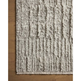 Featuring Brigette Romanek x Loloi Dana Grey Rug by Loloi at Amethyst Home. Irresistible to walk upon, the Dana Grey Rug by Brigette Romanek x Loloi has a high-low texture that alternates between a subtly shaggy pile and a soft base. Horizontal broken stripes give the area rug a fresh and energized structure, while a finish of fringe along the edges accentuate. Amethyst Home provides interior design, new home construction design consulting, vintage area rugs, and lighting in the Austin metro area.