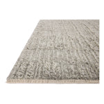 Featuring Brigette Romanek x Loloi Dana Grey Rug by Loloi at Amethyst Home. Irresistible to walk upon, the Dana Grey Rug by Brigette Romanek x Loloi has a high-low texture that alternates between a subtly shaggy pile and a soft base. Horizontal broken stripes give the area rug a fresh and energized structure, while a finish of fringe along the edges accent. Amethyst Home provides interior design, new home construction design consulting, vintage area rugs, and lighting in the Washington metro area.