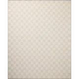 Featuring Brigette Romanek x Loloi Knox Ivory / Sky Rug by Loloi at Amethyst Home. The Knox Ivory / Sky Rug by Brigette Romanek x Loloi is a handwoven area rug with a contemporary checkerboard pattern and a texture reminiscent of a luxurious knit sweater. Made of a blend of wool and cotton that plays with scale and texture, Knox is imbued with cozy luxury t. Amethyst Home provides interior design, new home construction design consulting, vintage area rugs, and lighting in the San Diego metro area.