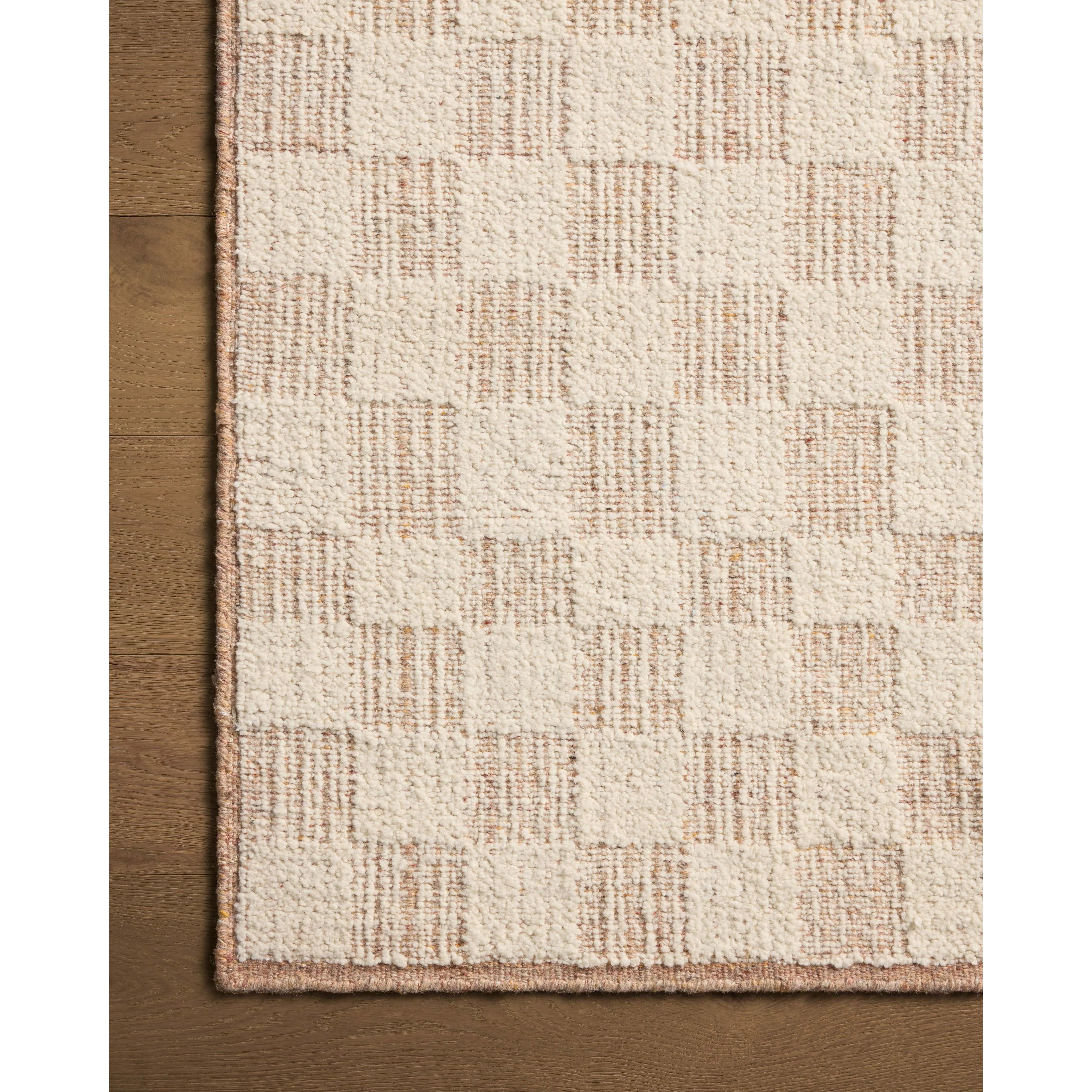 Featuring Brigette Romanek x Loloi Knox Ivory / Terracotta Rug by Loloi at Amethyst Home. The Knox Ivory / Terracotta Rug by Brigette Romanek x Loloi is a handwoven area rug with a contemporary checkerboard pattern and a texture reminiscent of a luxurious knit sweater. Made of a blend of wool and cotton that plays with scale and texture, Knox is imbued wit. Amethyst Home provides interior design, new home construction design consulting, vintage area rugs, and lighting in the Washington metro area.