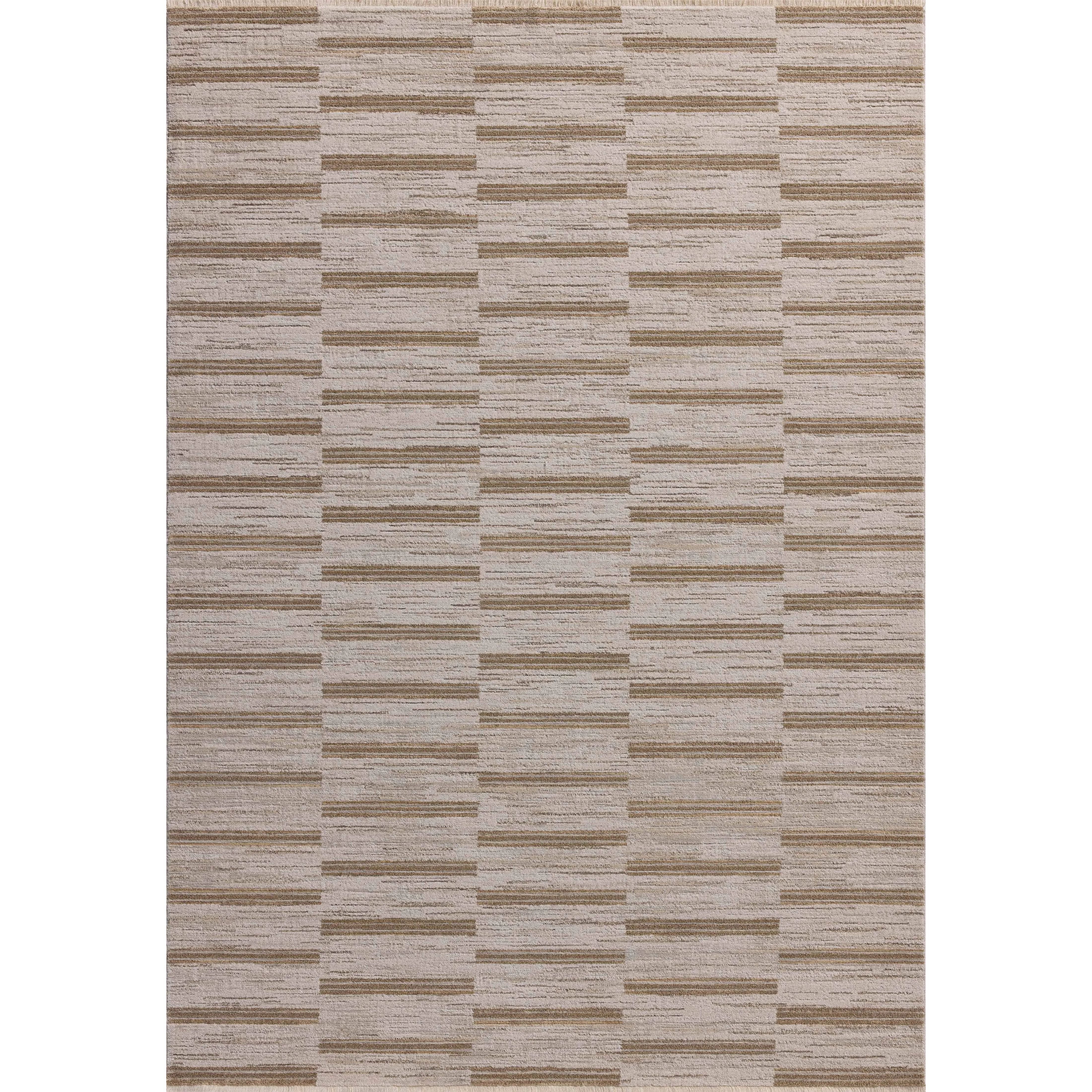 Featuring Cali Amber Lewis x Loloi  Ivory / Tobacco Rug by Loloi at Amethyst Home. The Cali Collection by Amber Lewis x Loloi is a light-toned area rug with a casual geometric pattern that lends a neutral pattern to any space. Cali is power-loomed of polyester in Turkey for easy-to-clean, no-shed durability in high-traffic areas. This collection is also OEK. Amethyst Home provides interior design, new home construction design consulting, vintage area rugs, and lighting in the San Diego metro area.