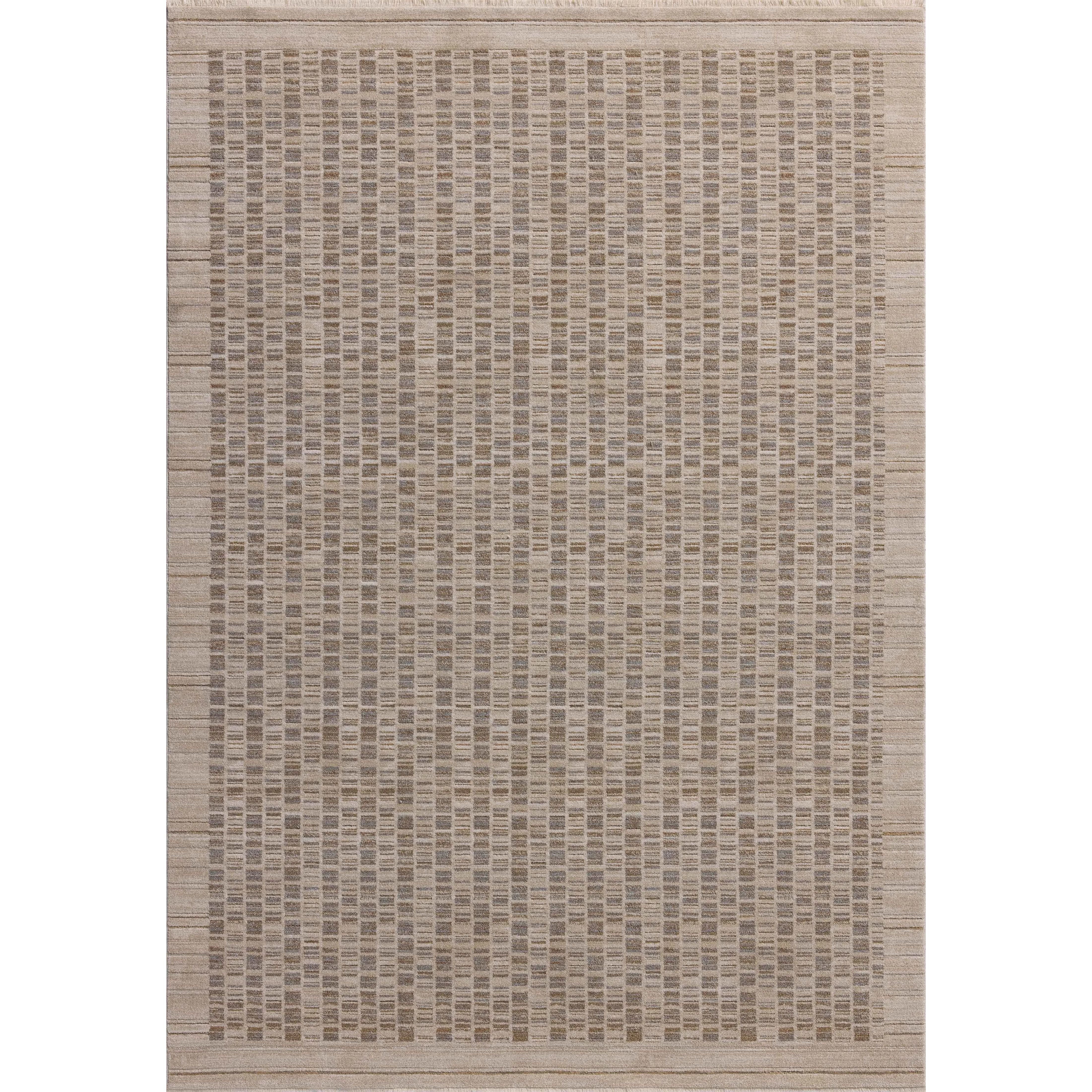 Featuring Cali Amber Lewis x Loloi Natural / Slate Rug by Loloi at Amethyst Home. The Cali Collection by Amber Lewis x Loloi is a light-toned area rug with a casual geometric pattern that lends a neutral pattern to any space. Cali is power-loomed of polyester in Turkey for easy-to-clean, no-shed durability in high-traffic areas. This collection is also OE. Amethyst Home provides interior design, new home construction design consulting, vintage area rugs, and lighting in the Los Angeles metro area.