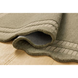 Featuring Chris Loves Julia × Loloi Scottie Olive / Pebble Rug by Loloi at Amethyst Home. The Scottie Collection from Chris Loves Julia x Loloi is a hand-tufted wool area rug with a playful scalloped edge and lower-pile, striped border for a touch of structure. The rugs overall pile is thick and plush, available in easygoing earth tones and neutral colorwa. Amethyst Home provides interior design, new home construction design consulting, vintage area rugs, and lighting in the Alpharetta metro area.