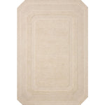 Featuring Clayton Oatmeal Rug by Loloi at Amethyst Home. The Clayton Collection is a hand-tufted, solid-toned wool area rug with angled edges for a modern twist on traditional home decor. Clayton adds even more dimension with a luxurious high/low looped pile that is perfect in living rooms, bedrooms, and more. This collection is made in India and Goodweav. Amethyst Home provides interior design, new home construction design consulting, vintage area rugs, and lighting in the Kansas City metro area.