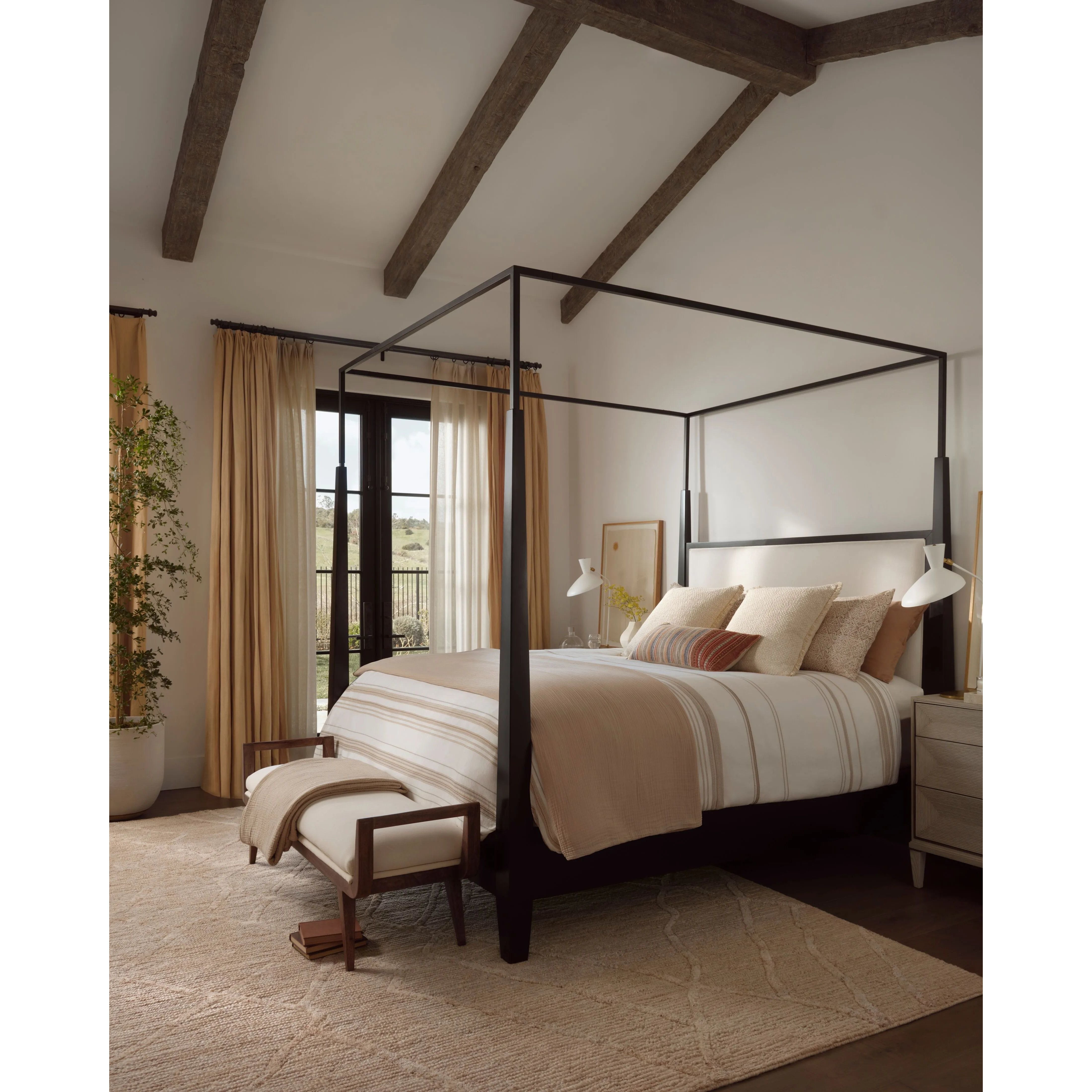 Featuring Cline Champagne Rug by Loloi at Amethyst Home. The Cline Collection is a hand-woven area rug with loose, organic raised patterns across a pleasantly chunky pile. The rug's palette is inspired by color-flecked stones, making it a dynamic neutral in living rooms, bedrooms, and more. This collection is made of 100% wool in India and GoodWeave-cert. Amethyst Home provides interior design, new home construction design consulting, vintage area rugs, and lighting in the Laguna Beach metro area.