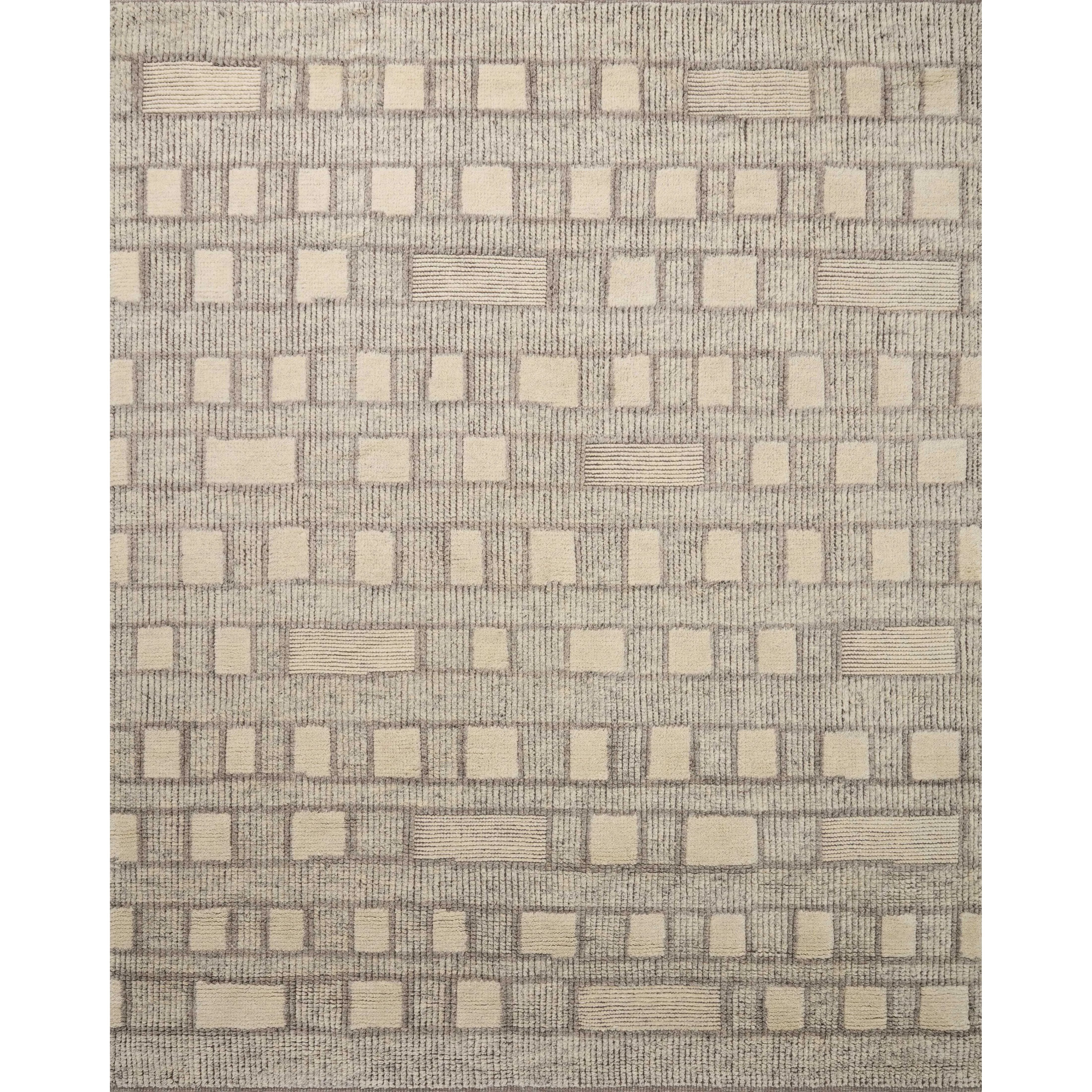 Featuring David Jean Stoffer x Loloi Grey Hand-Knotted Rug by Loloi at Amethyst Home. Unexpected stripes trace along the David Collection, a hand-knotted area rug with a plush, luxurious presence. Abstract patterns are carved into the design for a richly textured pile that's satisfying to sink into. This collection is made of 100% wool in India and GoodWeav. Amethyst Home provides interior design, new home construction design consulting, vintage area rugs, and lighting in the Nashville metro area.
