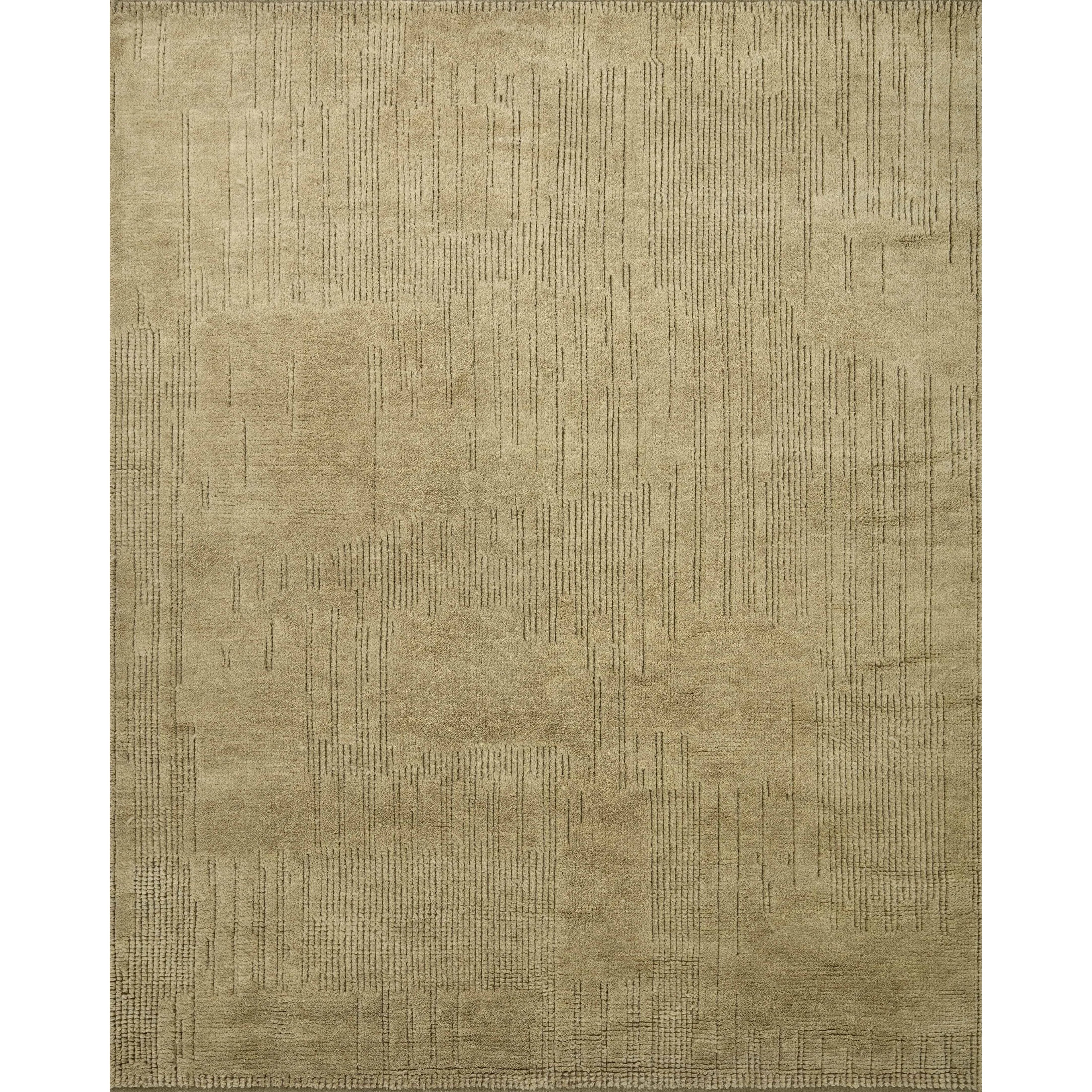 Featuring David Jean Stoffer x Loloi Olive Hand-Knotted Rug by Loloi at Amethyst Home. Unexpected stripes trace along the David Collection, a hand-knotted area rug with a plush, luxurious presence. Abstract patterns are carved into the design for a richly textured pile that's satisfying to sink into. This collection is made of 100% wool in India and GoodWea. Amethyst Home provides interior design, new home construction design consulting, vintage area rugs, and lighting in the Nashville metro area.