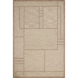 Featuring Jeremiah Brent x Loloi Barrow Beige / Taupe Rug by Loloi at Amethyst Home. The Barrow Collection by Jeremiah Brent x Loloi is a hand-tufted area rug with a bold linear design inspired by modern art and classical architecture. The rugs pile is a blend of wool and jute for a stable, substantial feel that can ground living rooms, dining rooms, bedro. Amethyst Home provides interior design, new home construction design consulting, vintage area rugs, and lighting in the Scottsdale metro area.