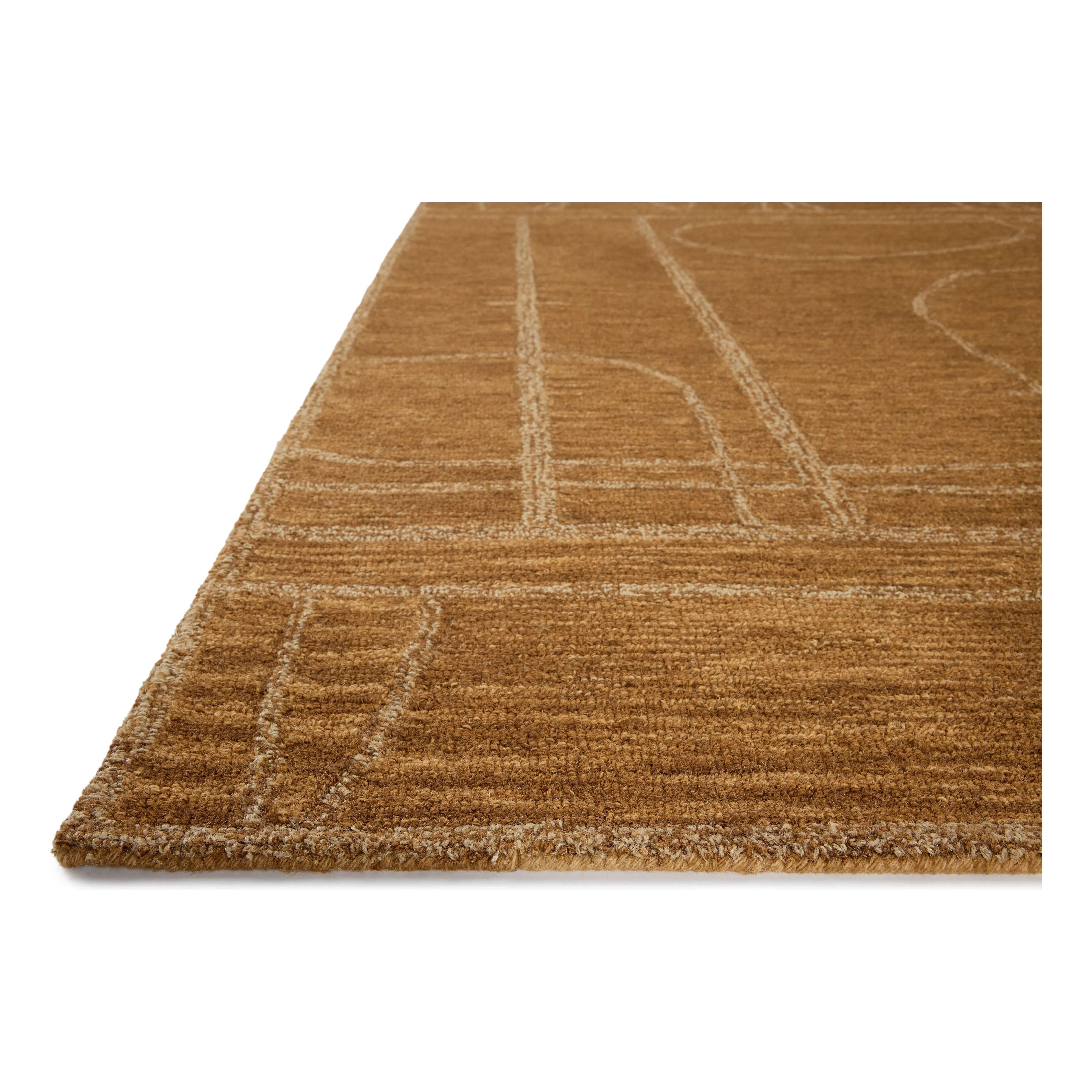 Featuring Jeremiah Brent x Loloi Barrow Clay / Natural Rug by Loloi at Amethyst Home. The Barrow Collection by Jeremiah Brent x Loloi is a hand-tufted area rug with a bold linear design inspired by modern art and classical architecture. The rugs pile is a blend of wool and jute for a stable, substantial feel that can ground living rooms, dining rooms, bedroom. Amethyst Home provides interior design, new home construction design consulting, vintage area rugs, and lighting in the Houston metro area.