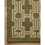 Featuring Jeremiah Brent x Loloi Barrow Moss / Beige Rug by Loloi at Amethyst Home. The Barrow Collection by Jeremiah Brent x Loloi is a hand-tufted area rug with a bold linear design inspired by modern art and classical architecture. The rugs pile is a blend of wool and jute for a stable, substantial feel that can ground living rooms, dining rooms, bedroom. Amethyst Home provides interior design, new home construction design consulting, vintage area rugs, and lighting in the Charlotte metro area.