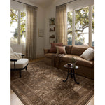 Featuring Haywood Mocha Rug by Loloi at Amethyst Home. The Haywood Collection is an easy-to-clean, earth-toned area rug with a subtly distressed traditional design. Haywood is power-loomed of polyester in Turkey, a durable area rug for a living room, bedroom, dining room, or other high-traffic spaces.  Power Loomed  HYD-03 Loloi Ii x Loloi Mocha. Amethyst Home provides interior design, new home construction design consulting, vintage area rugs, and lighting in the Scottsdale metro area.