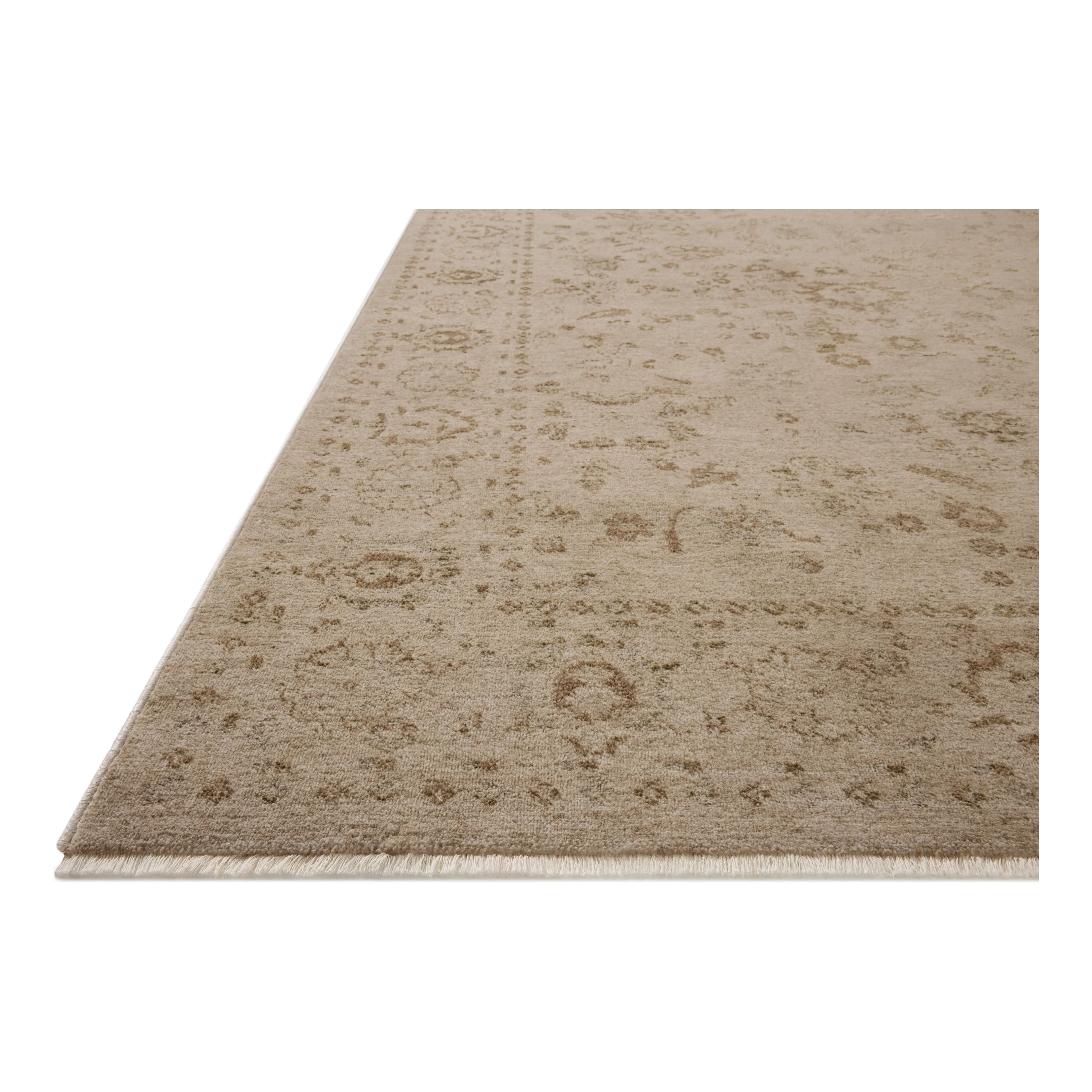 Featuring Haywood Natural Rug by Loloi at Amethyst Home. The Haywood Collection is an easy-to-clean, earth-toned area rug with a subtly distressed traditional design. Haywood is power-loomed of polyester in Turkey, a durable area rug for a living room, bedroom, dining room, or other high-traffic spaces.  Power Loomed  HYD-02 Loloi Ii x Loloi Natural. Amethyst Home provides interior design, new home construction design consulting, vintage area rugs, and lighting in the Newport Beach metro area.