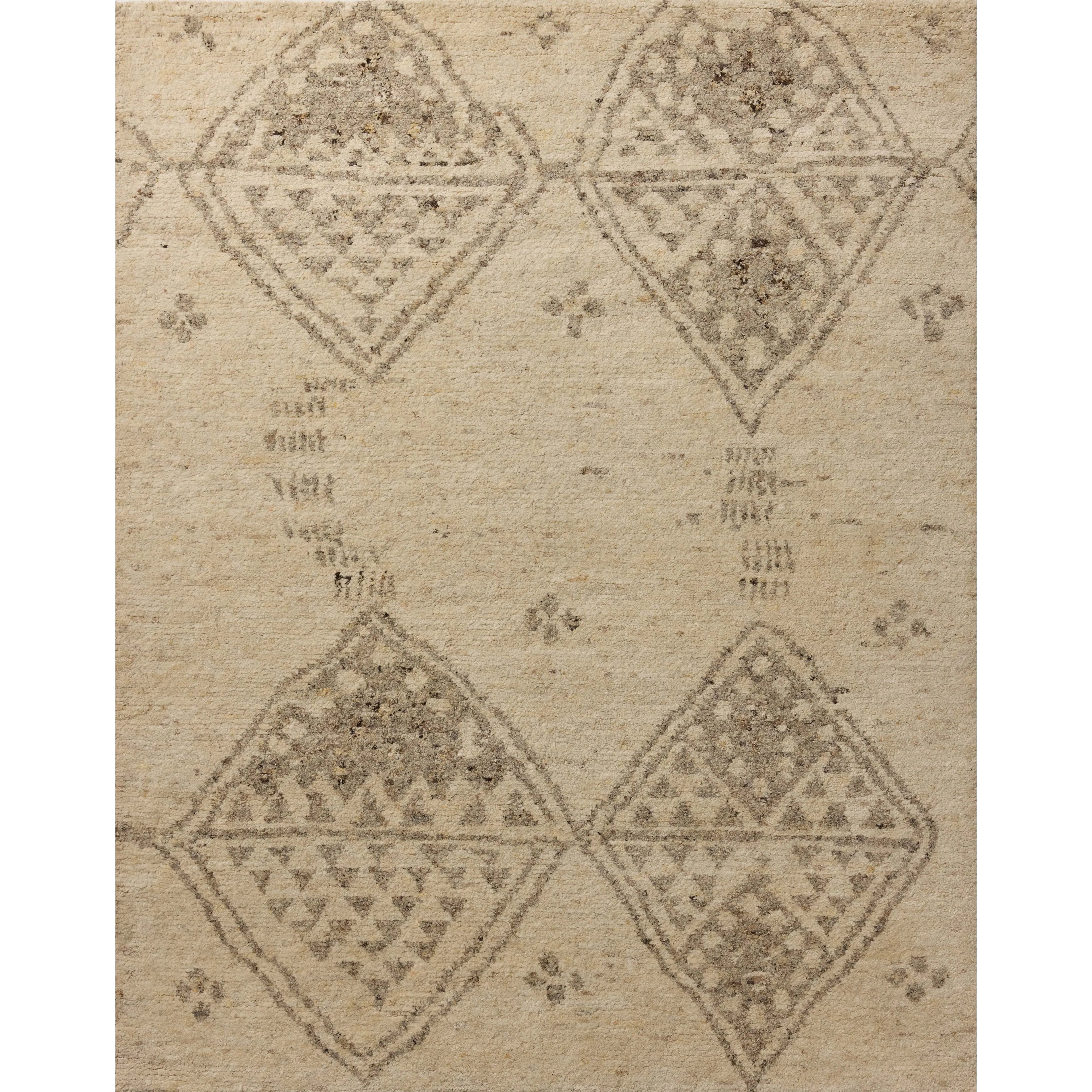 Featuring Meryl Ivory / Grey Hand-Knotted Rug by Loloi at Amethyst Home. The Meryl Collection is a hand-knotted area rug that reimagines traditional Moroccan motifs at a much larger scale for a striking, modern feel. With an especially plush and chunky pile, its the ideal bedroom rug (and very welcome in living rooms, too). This collection is hand-knotted of wo. Amethyst Home provides interior design, new home construction design consulting, vintage area rugs, and lighting in the Tampa metro area.