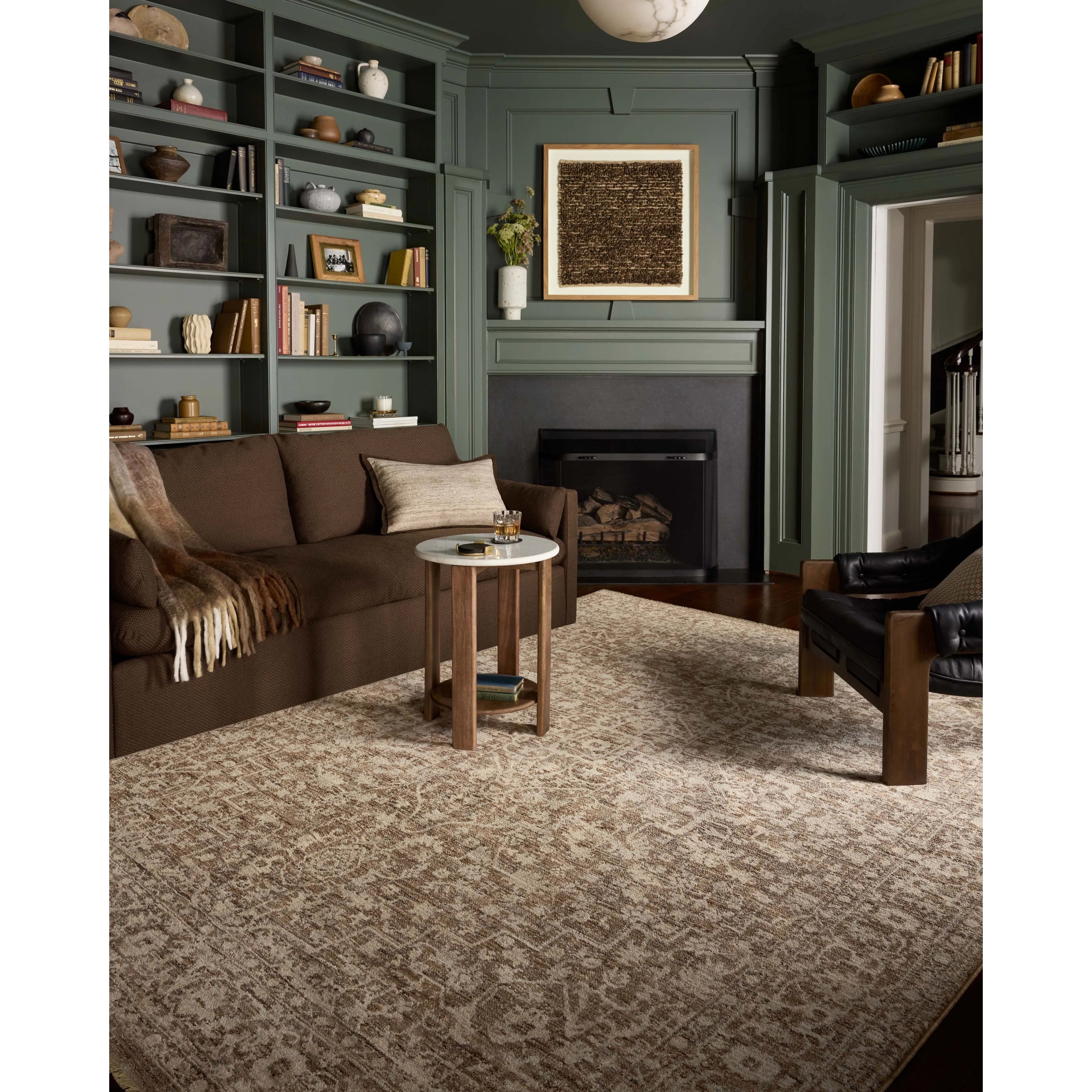 Featuring Newman Dark Taupe / Natural Rug by Loloi at Amethyst Home. The Newman Collection is a power-loomed area rug made of soft space-dyed polyester, which lends a subtle gradation of color in an easy-to-clean, no-shed construction. The versatile, vintage-inspired design features distressed white motifs against lovely and light tonal backgrounds. The Newma. Amethyst Home provides interior design, new home construction design consulting, vintage area rugs, and lighting in the Seattle metro area.