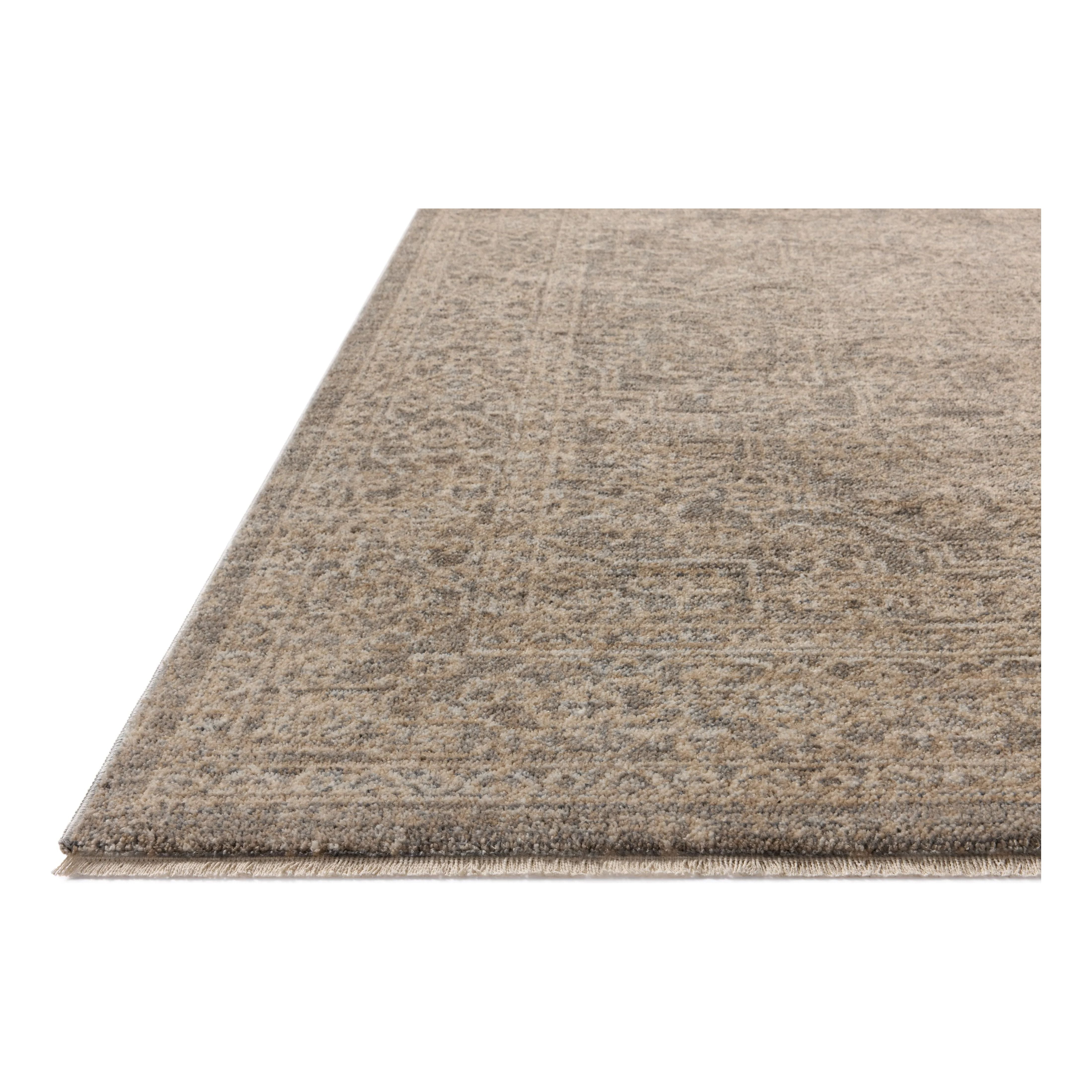 Featuring Newman Slate / Natural Rug by Loloi at Amethyst Home. The Newman Collection is a power-loomed area rug made of soft space-dyed polyester, which lends a subtle gradation of color in an easy-to-clean, no-shed construction. The versatile, vintage-inspired design features distressed white motifs against lovely and light tonal backgrounds. The Newman . Amethyst Home provides interior design, new home construction design consulting, vintage area rugs, and lighting in the Alpharetta metro area.