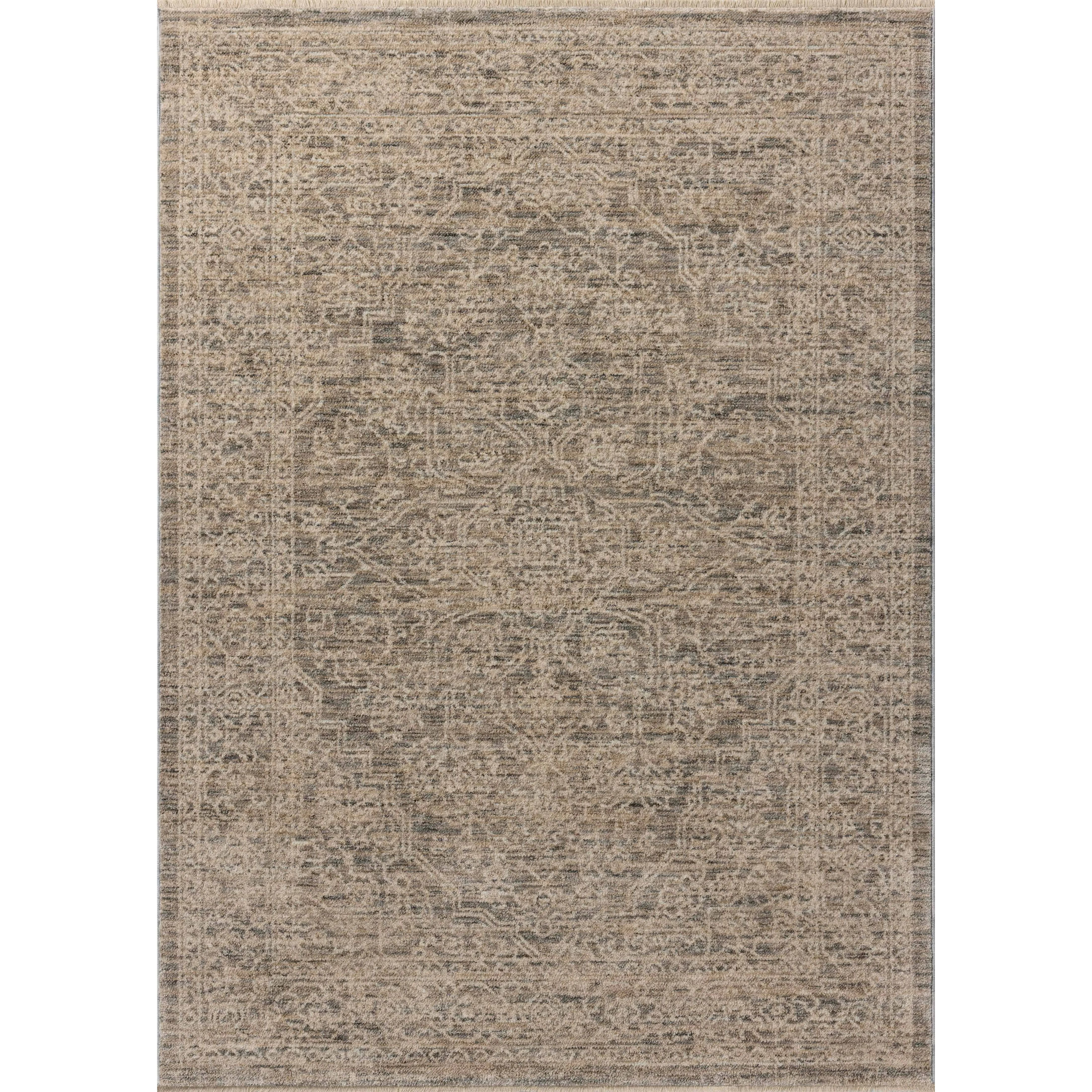 Featuring Newman Slate / Natural Rug by Loloi at Amethyst Home. The Newman Collection is a power-loomed area rug made of soft space-dyed polyester, which lends a subtle gradation of color in an easy-to-clean, no-shed construction. The versatile, vintage-inspired design features distressed white motifs against lovely and light tonal backgrounds. The Newman C. Amethyst Home provides interior design, new home construction design consulting, vintage area rugs, and lighting in the San Diego metro area.