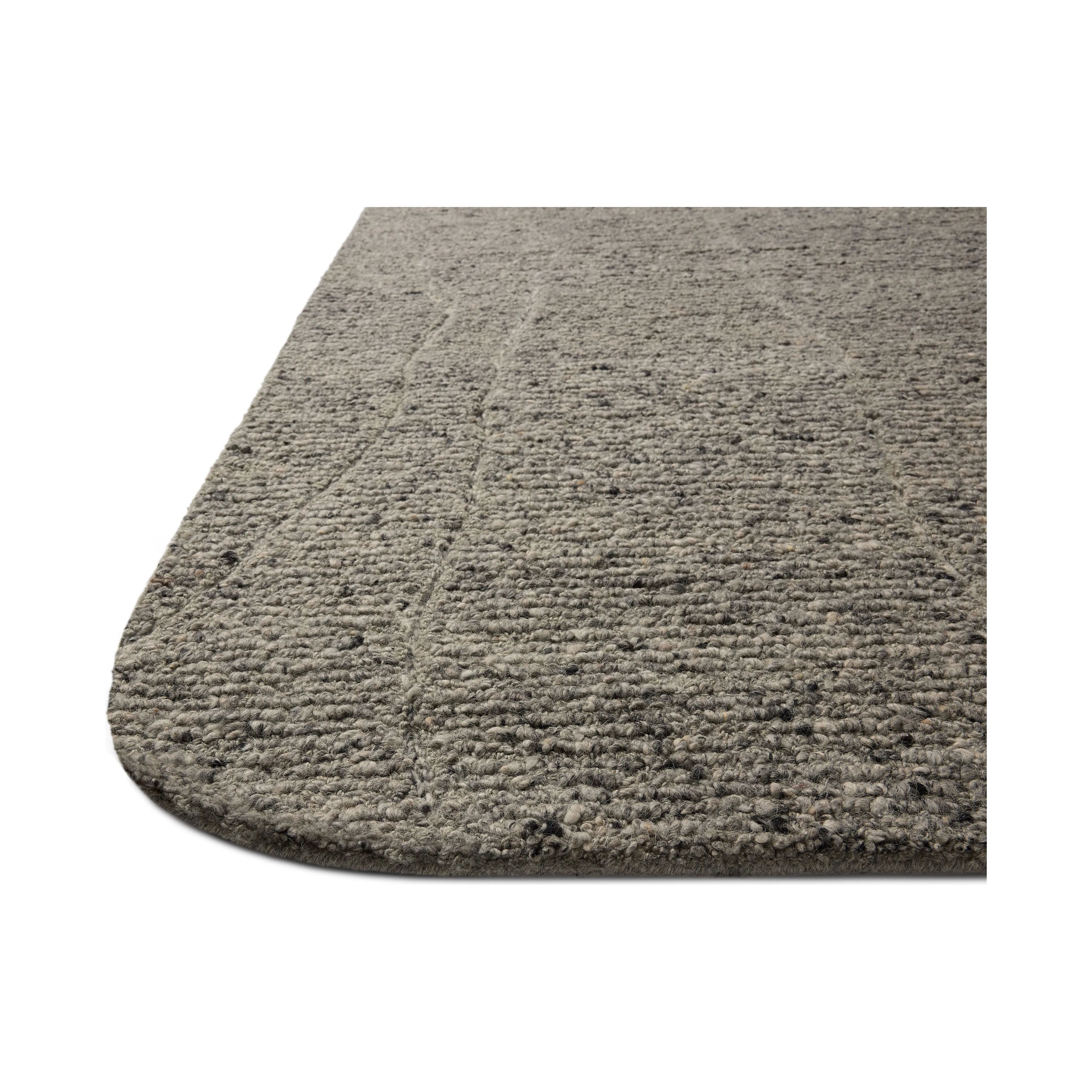 Featuring Otis Mist / Grey Rug by Loloi at Amethyst Home. The Otis Collection is a hand-tufted area rug with an organic design and uniquely rounded edges. This design-forward collection features loose linear patterns in heathered, natural colors to ground living rooms, bedrooms, dining rooms, and more. This collection is hand-tufted of wool and other fibers. Amethyst Home provides interior design, new home construction design consulting, vintage area rugs, and lighting in the Nashville metro area.