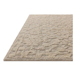 Featuring Prudence Mist / Ivory Rug by Loloi at Amethyst Home. The Prudence Collection is a hand-tufted area rug made of soft, space-dyed wool and cotton, which lends a subtle gradation of color throughout the floral design. The rugs background is low-looped, while the pattern is made with a chunky, higher loop to create even more depth in this sophisticat. Amethyst Home provides interior design, new home construction design consulting, vintage area rugs, and lighting in the Des Moines metro area.