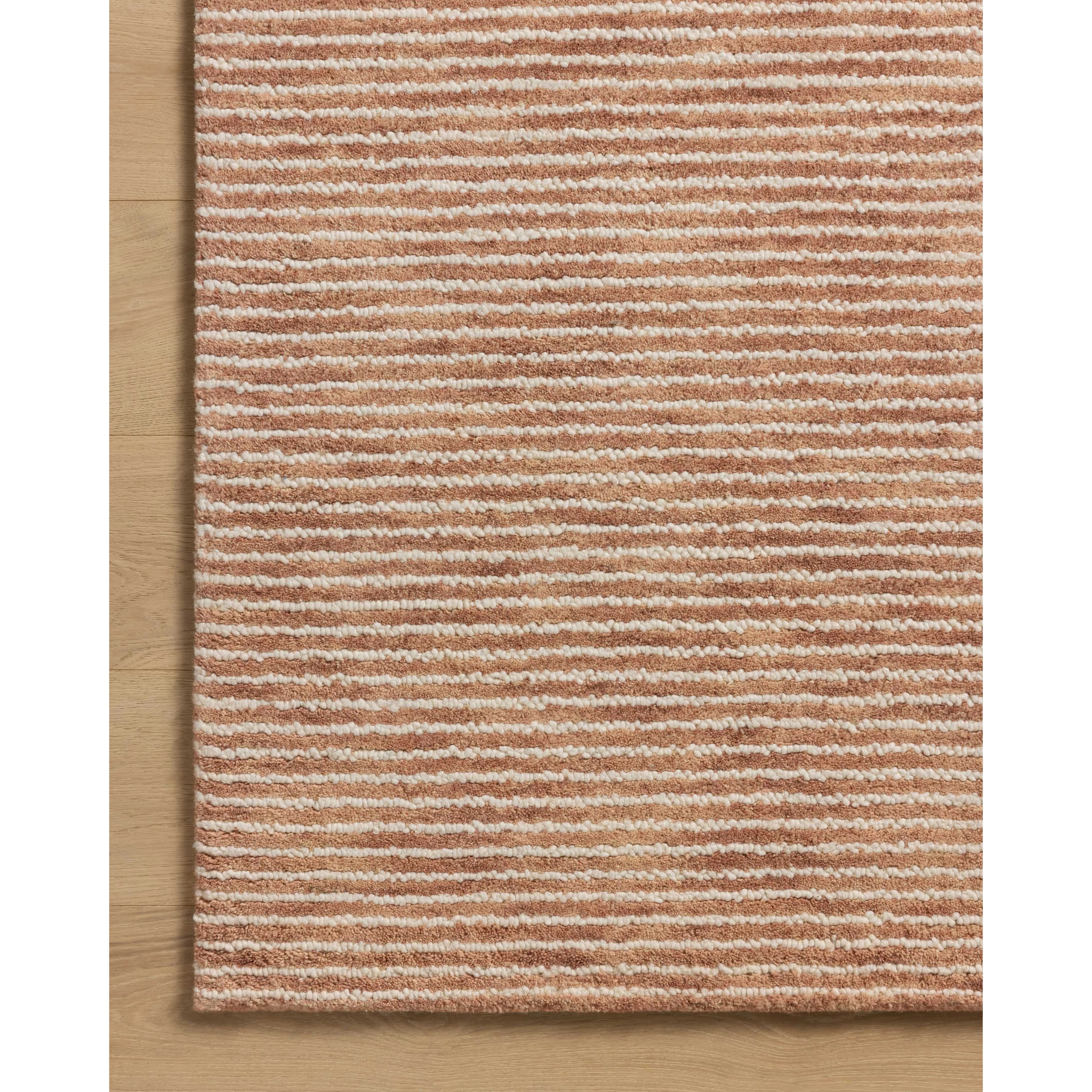 Featuring Sunday Terracotta / Ivory Rug by Loloi at Amethyst Home. The Sunday Collection is a home-friendly, hand-tufted area rug with a pinstripe pattern in varied, vibrant tones. The rugs textured pile brings even more dimension and depth to this classic yet playful design. The Sunday Collection is hand-tufted of wool in India and Goodweave-certified, ensur. Amethyst Home provides interior design, new home construction design consulting, vintage area rugs, and lighting in the Seattle metro area.