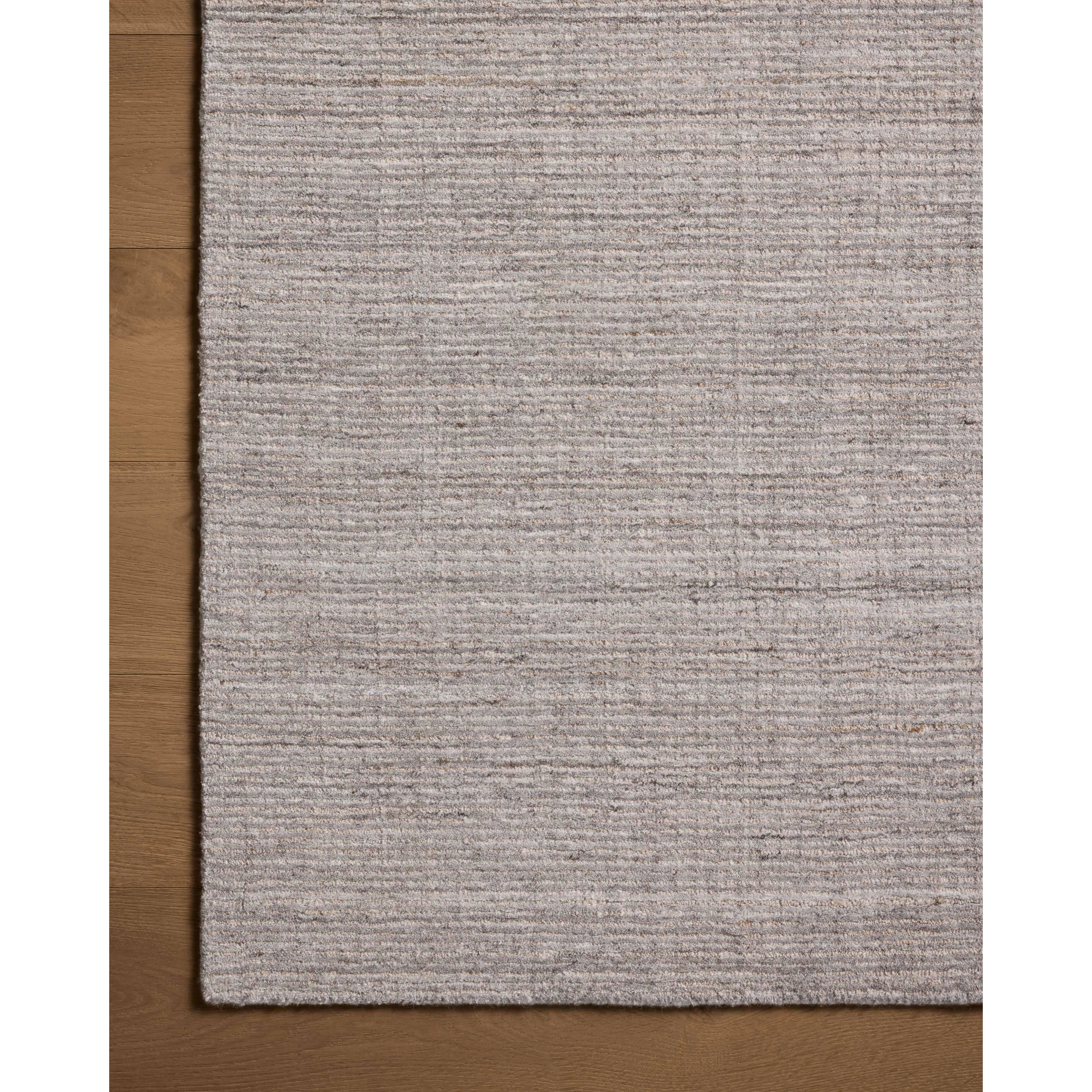 Featuring Thorne Grey Rug by Loloi at Amethyst Home. The Thorne Collection is a hand-loomed area rug with thin, textured lines. The rug's neutral, heathered tones add levity to living rooms, coziness to bedrooms, and casual warmth to dining rooms. Thorne is loomed of durable, easy-to-clean polyester in India and GoodWeave-certified, ensuring our commitme. Amethyst Home provides interior design, new home construction design consulting, vintage area rugs, and lighting in the Laguna Beach metro area.