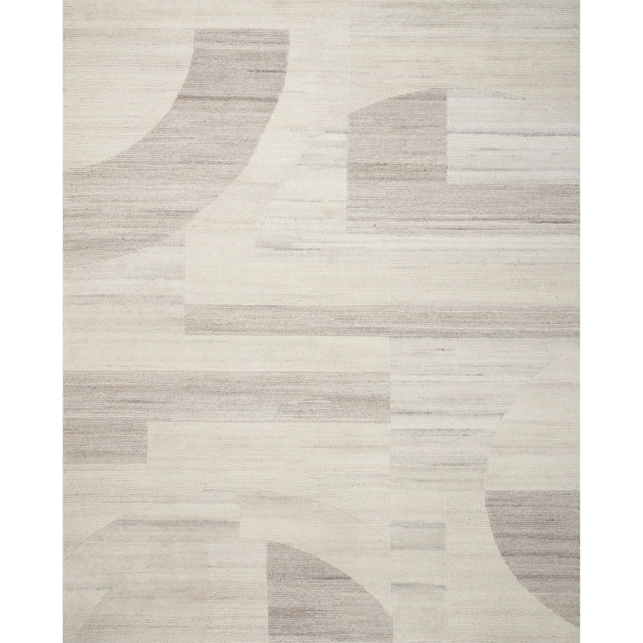 Marcia Natural / Lt. Plum Hand-Knotted Rug
