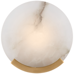 Featuring Melange Sconce Antique-Burnished Brass by Visual Comfort at Amethyst Home. Contrasting natural alabaster with metal in rounded forms and unique configurations, the Melange series by Kelly Wearstler blends the organic and the luxurious for a modern chic interior. Carved alabaster shades create a soft glow on walls and surfaces, while streamlined shapes soften angular or m. Amethyst Home provides interior design, new construction, custom furniture, and area rugs in the Park City metro area