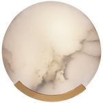 Featuring Melange Sconce Antique-Burnished Brass by Visual Comfort at Amethyst Home. Contrasting natural alabaster with metal in rounded forms and unique configurations, the Melange series by Kelly Wearstler blends the organic and the luxurious for a modern chic interior. Carved alabaster shades create a soft glow on walls and surfaces, while streamlined shapes soften angular or mi. Amethyst Home provides interior design, new construction, custom furniture, and area rugs in the Portland metro area