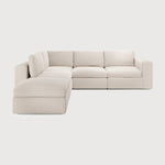 Featuring Mellow Off White Eco Left No Modular Sofa Set by Ethnicraft at Amethyst Home. Comfort ideals form the basis of the Mellow. With clean and classic lines, paired with subtle seam detailing, the Mellow is the welcoming anchor to a liveable lounge space. Choose and place configurable pieces together to create a sofa tailored to your space, or enjoy the convenience of a pre. Amethyst Home provides interior design, new construction, custom furniture, and area rugs in the Kansas City metro area