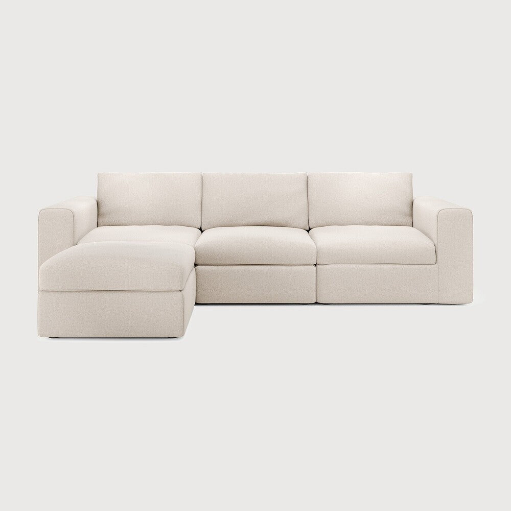 Featuring Mellow Off White Eco Left No Modular Sofa Set by Ethnicraft at Amethyst Home. Comfort ideals form the basis of the Mellow. With clean and classic lines, paired with subtle seam detailing, the Mellow is the welcoming anchor to a liveable lounge space. Choose and place configurable pieces together to create a sofa tailored to your space, or enjoy the convenience of a pre. Amethyst Home provides interior design, new construction, custom furniture, and area rugs in the Los Angeles metro area
