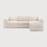 Featuring Mellow Off White Eco Right No Modular Sofa Set by Ethnicraft at Amethyst Home. Comfort ideals form the basis of the Mellow. With clean and classic lines, paired with subtle seam detailing, the Mellow is the welcoming anchor to a liveable lounge space. Choose and place configurable pieces together to create a sofa tailored to your space, or enjoy the convenience of a pre-arr. Amethyst Home provides interior design, new construction, custom furniture, and area rugs in the Dallas metro area