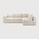 Featuring Mellow Off White Eco Right No Modular Sofa Set by Ethnicraft at Amethyst Home. Comfort ideals form the basis of the Mellow. With clean and classic lines, paired with subtle seam detailing, the Mellow is the welcoming anchor to a liveable lounge space. Choose and place configurable pieces together to create a sofa tailored to your space, or enjoy the convenience of a pre. Amethyst Home provides interior design, new construction, custom furniture, and area rugs in the Washington metro area